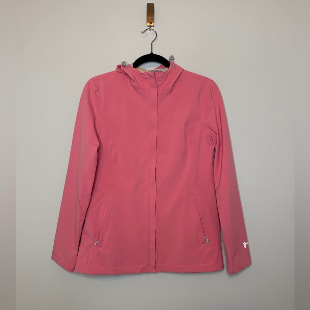 Free Country Waterproof Rain Jacket Women's Size S Rose Pink